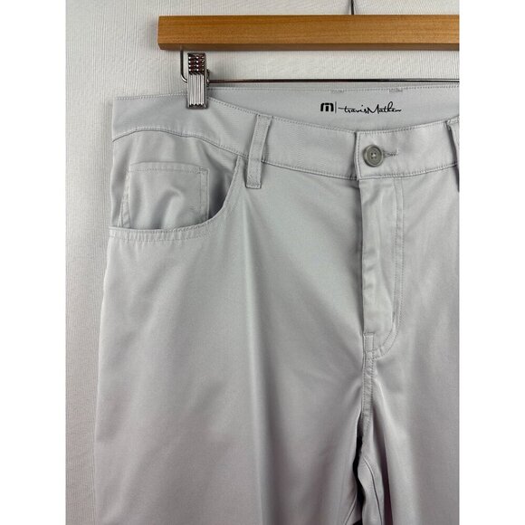 Men’s Travis Mathew’s Size 36 Light Grey Slacks - Picture 2 of 6